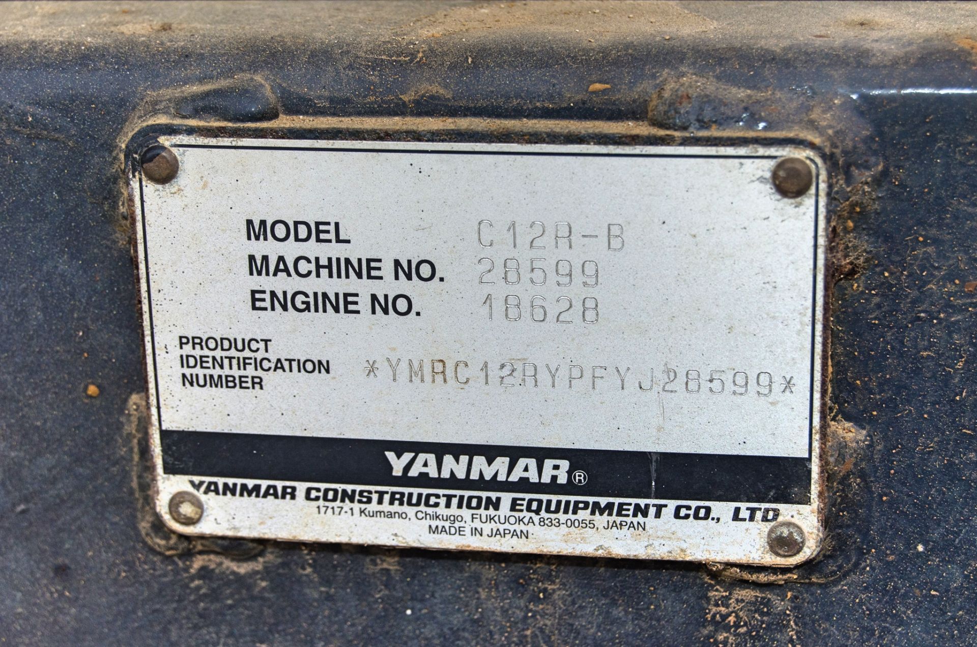 Yanmar CR12 1.2 tonne rubber tracked dumper S/N: J28599 Recorded Hours: 544 - Image 23 of 23