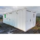 24ft x 9ft steel anti-vandal welfare site unit Comprising of: Canteen area, drying room, office,