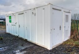 24ft x 9ft steel anti-vandal welfare site unit Comprising of: Canteen area, drying room, office,