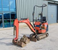 Kubota K008-3 0.8 tonne rubber tracked micro excavator Year: 2016 S/N: 27633 Recorded Hours: 2181