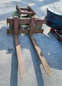 Dromone pallet fork attachment to suit 13 tonne excavator on 65mm pins