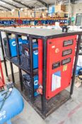 6 compartment 3 phase welder pack/distribution board c/w 3 - Miller XMT 350 Field Pro 350 amp 3