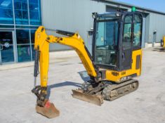 JCB 16C-1 1.6 tonne rubber tracked mini excavator Year: 2021 S/N: 2702276 Recorded Hours: 977 blade,