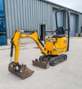 JCB 8008CT 0.8 tonne rubber tracked micro excavator Year: 2021 S/N: 3042006 Recorded Hours: 718
