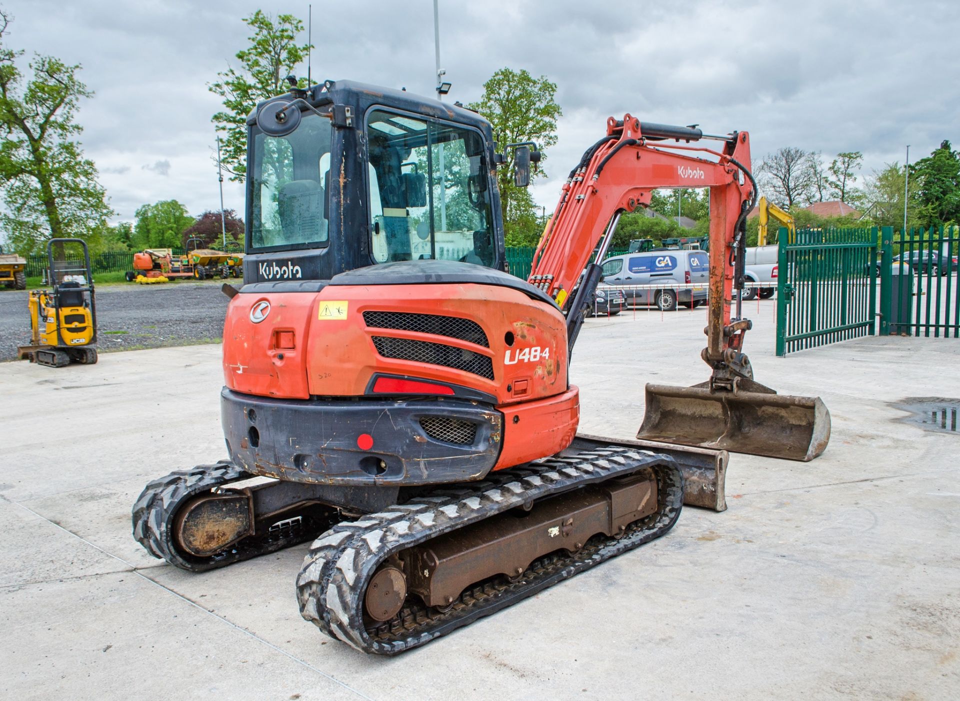 Kubota U48-4 4.8 tonne rubber tracked excavator Year: 2014 S/N: H51912 Recorded Hours: 4781 c/w - Image 3 of 25