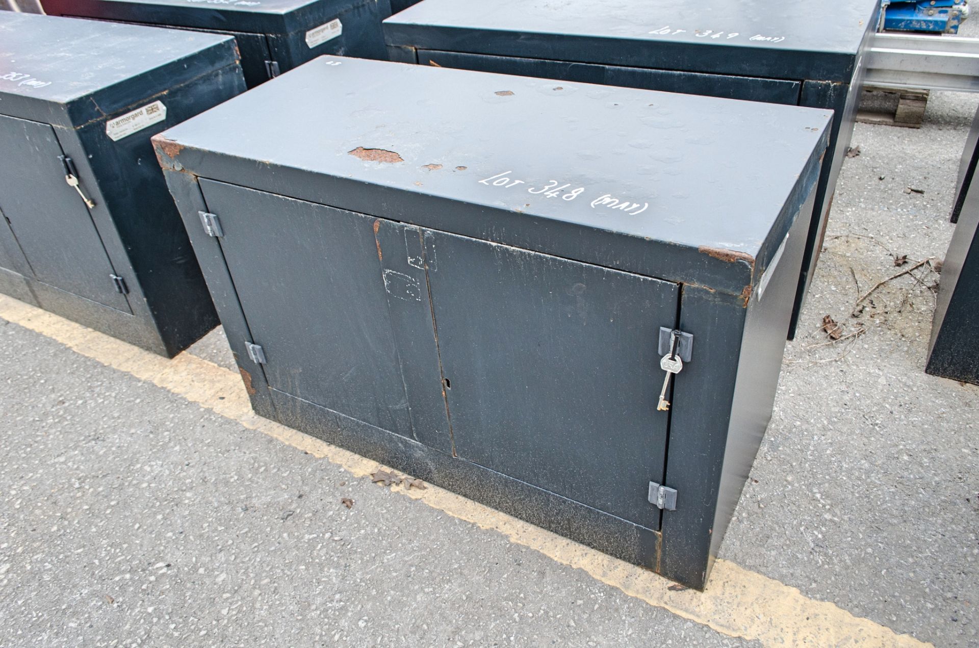 Armorgard steel cabinet c/w key