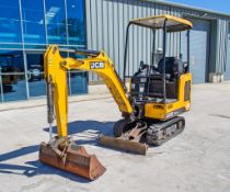 JCB 15C-1 1.5 tonne rubber tracked mini excavator Year of manufacture: 2018 Year of model: 2019 S/N: