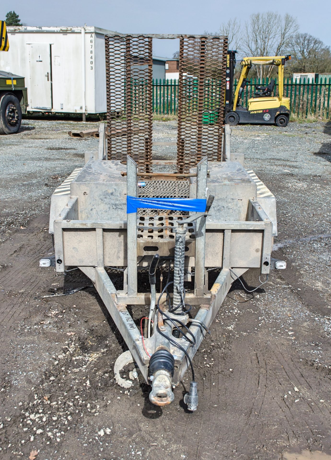Heritage 8ft x 4ft tandem axle plant trailer S/N: 370760 c/w excavator docking system - Image 5 of 7