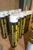 6 - White 750ml line marking aerosols ** New and unused **