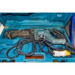 Makita JR3061T 110v reciprocating saw c/w carry case 24020191