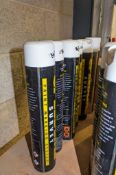 6 - White 750ml line marking aerosols ** New and unused **