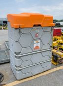 Cemo 1000 litre bunded fuel tank c/w 240v pump, fuel filter, delivery meter and trigger nozzle