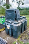 Titan 1300 litre plastic bunded fuel bowser c/w manual fuel pump, delivery hose and nozzle