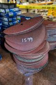 Quantity of orbital sanding discs as photographed