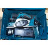 Makita DKP180 18v cordless power planer c/w charger, battery and carry case 1911-2444