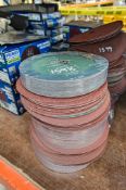Quantity of orbital sanding discs as photographed