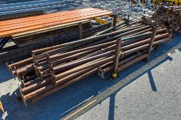 Steel stillage of steel props