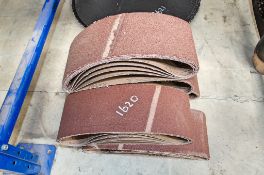 Quantity of sanding belts as photographed