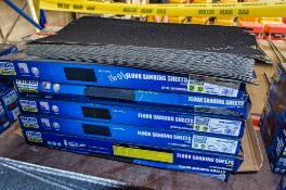 Quantity of 205 x 475mm sanding sheets as photographed