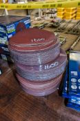 Quantity of orbital sanding discs as photographed