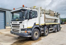 Scania P400 8x4 gully sucking tanker truck Reg no: BJ63 KRV Recorded kms:  MOT expires: c/w J