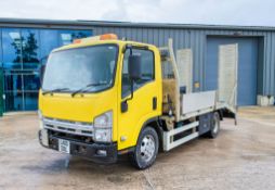 Isuzu NP7 7.5 tonne 4x2 beaver tail plant lorry Reg no: LK10 DDL Date of first registration: