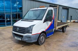 Volkswagen Crafter 3.5 tonne flat bed pick up Reg No: SL15 KJK Date of first registration:  Recorded