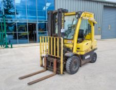 Hyster H2.5FT diesel driven fork lift truck Year: 2008 S/N: L177B24681F Recorded hours: 1351 c/w