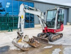 Takeuchi TB230 3 tonne rubber tracked mini excavator Year: 2019 S/N: 130005550 Recorded hours: