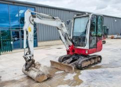 Takeuchi TB230 3 tonne rubber tracked mini excavator Year: 2019 S/N: 130005244 Recorded hours: