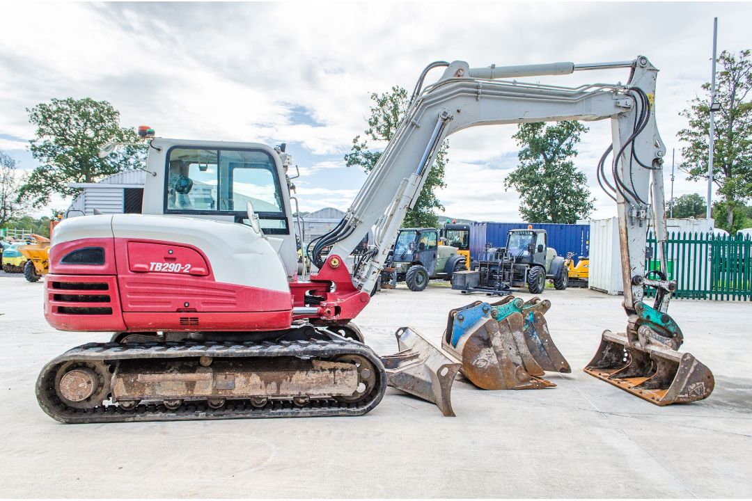 Takeuchi TB290-2 8.4 tonne rubber tracked midi excavator Year: 2020 S/N: 190500537 Recorded hours: - Image 8 of 28