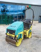 Amman ARX12 80cm diesel driven vibrating roller Year: 2018 S/N: 6110388 Recorded hours: 625 2617