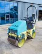Ammann ARX12 double drum ride on roller Year: 2018 S/N: 6110451 Recorded Hours: 498 2730