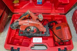 Hilti SC70W-A22 22v cordless circular saw c/w charger, 1 battery and carry case EXP6642