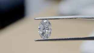 Oval Cut 1.02 Carat ( Natural Diamond ) G Colour I2 Clarity