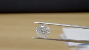 Round Brilliant Cut 3.01 Carat ( Natural Diamond ) G Colour I3 Clarity