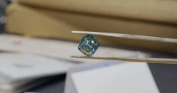 Cushion Brilliant Cut 5.06 Carat ( Natural Diamond ) Fancy Intense Blue I1 Clarity