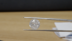 **ON SALE**Round Brilliant ( Natural Diamond ) 5.02 Carat F Colour I2 Clarity EX Cut EX Polish