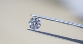 Round Brilliant Cut 0.59 Carat ( Natural Diamond ) H Colour VS2 Clarity GIA Certificate