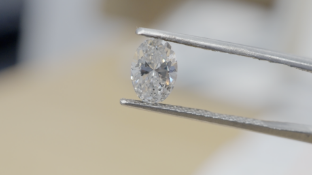 Oval Cut 1.00 Carat ( Natural Diamond ) G Colour I2 Clarity