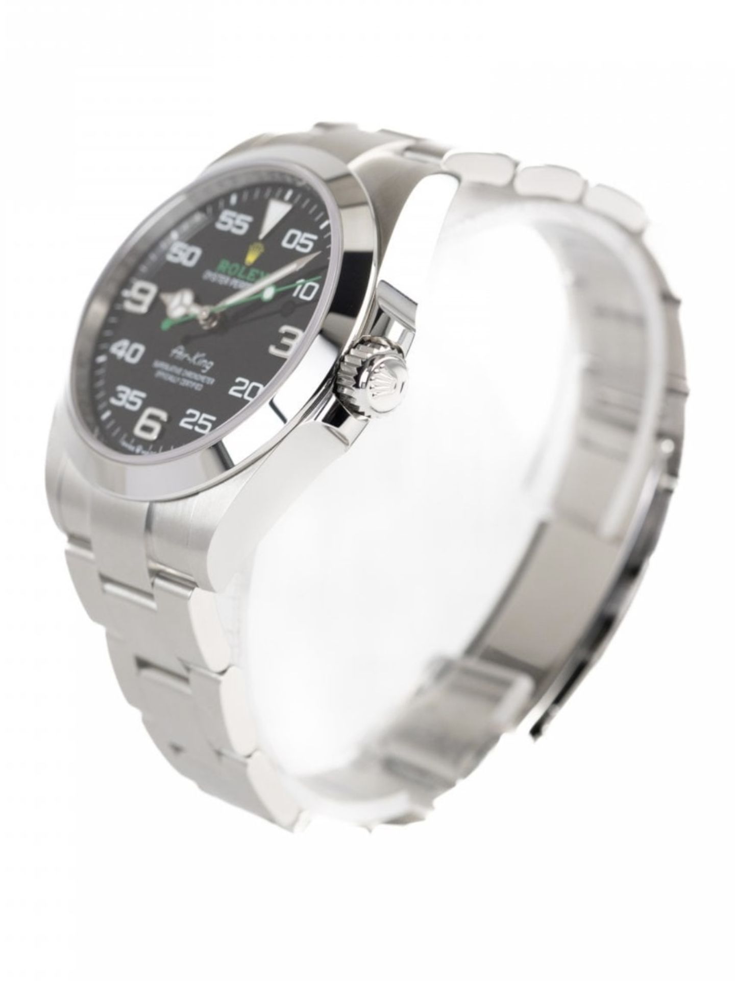 Rolex Air King Oyster Perpetual 40mm OysterSteel 2025 Box & Card ( Verified ) - Image 4 of 5