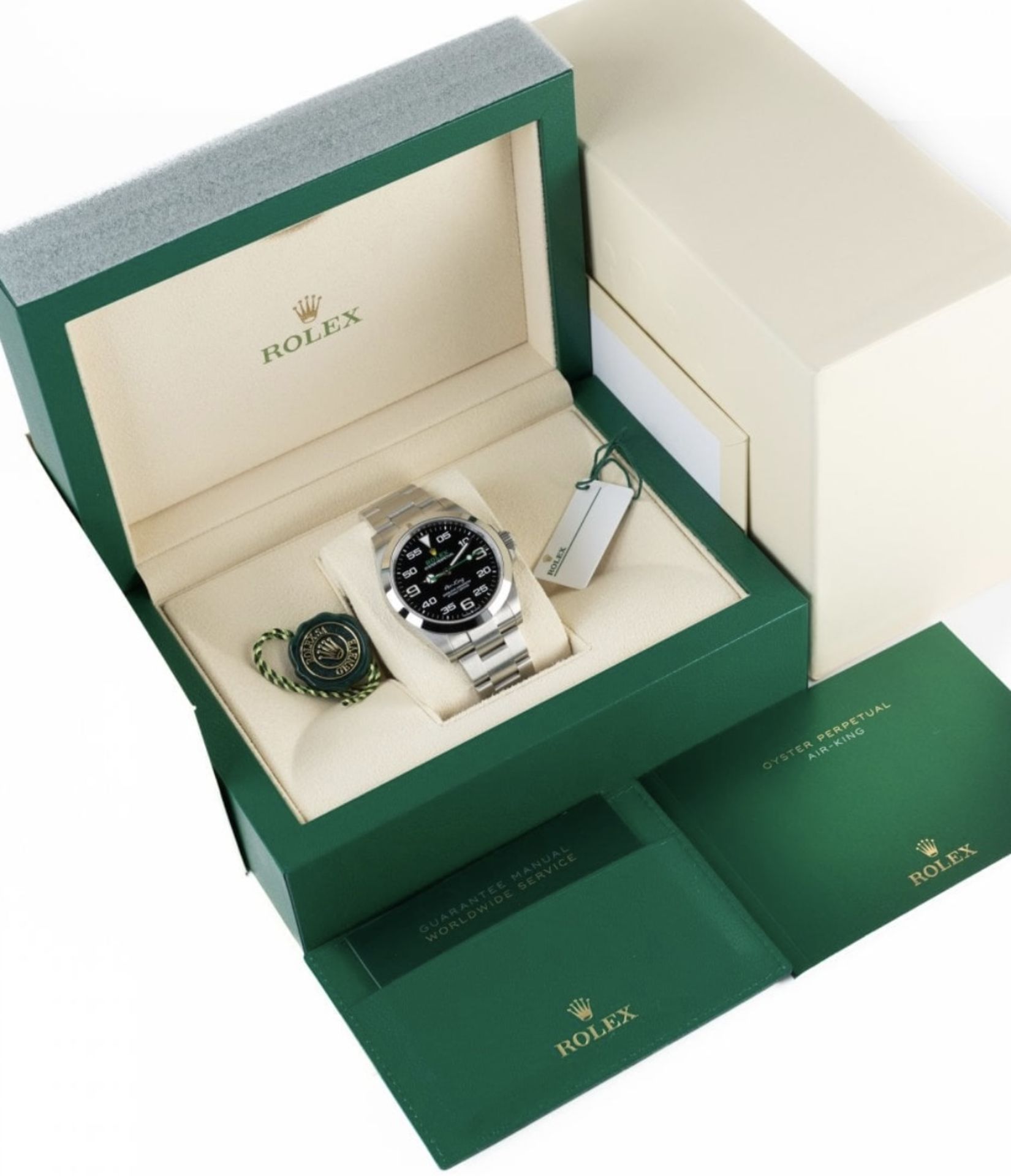 Rolex Air King Oyster Perpetual 40mm OysterSteel 2025 Box & Card ( Verified ) - Image 5 of 5