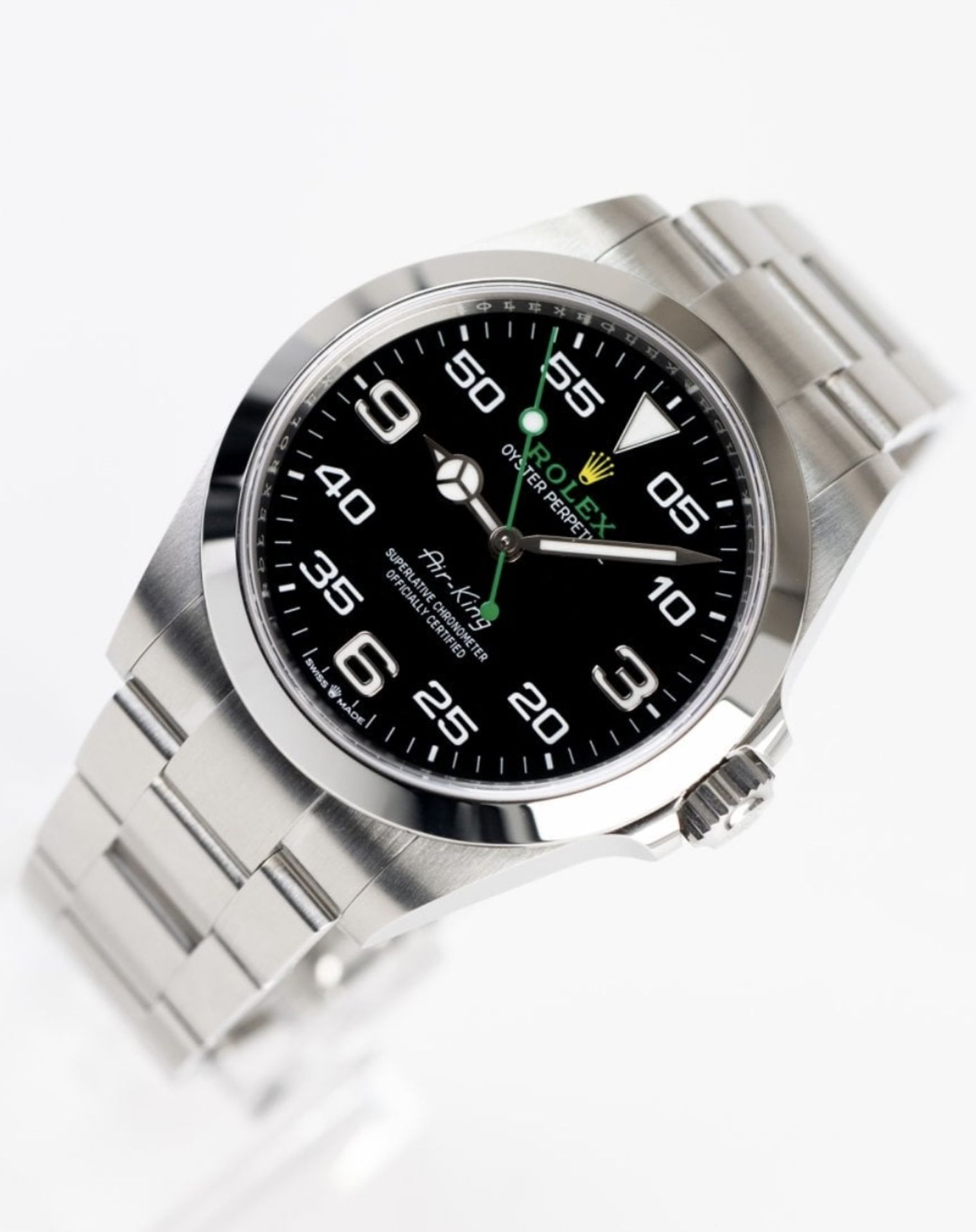 Rolex Air King Oyster Perpetual 40mm OysterSteel 2025 Box & Card ( Verified ) - Image 2 of 5