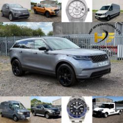 ** Commercial Vehicle, Luxury Cars & Diamond Jewellery event ** Range Rover Velar 2022 - Volkswagen Crafter L3 Hi Roof 2019 - Over 50+ Lots **