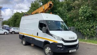 Iveco Daily 50c15 3.0 HPI 3520L H/R 2016 '16 Reg' Cherry Picker ** RARE ** 59,928 Miles