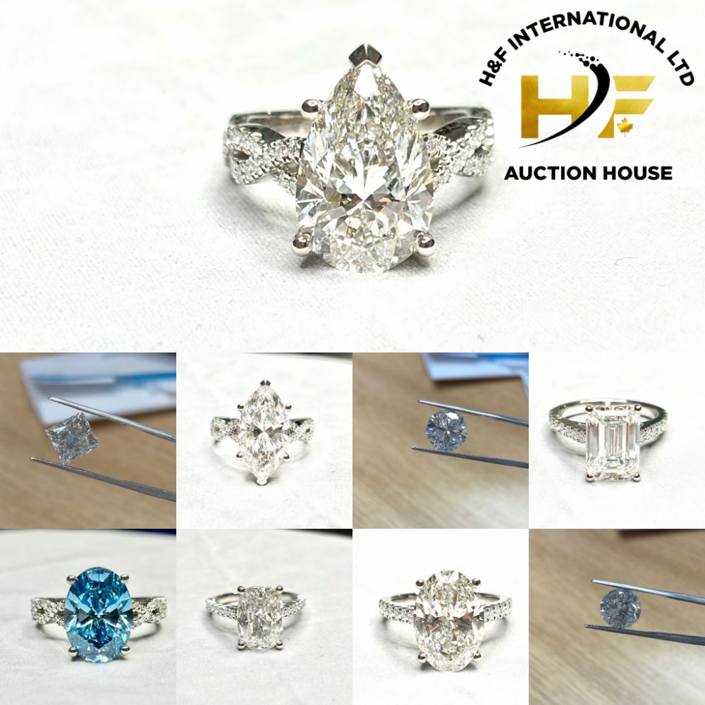 ** Diamond Auction ** Over 100+ Lots' of Loose Natural Diamonds - Rings Necklaces - Bracelets - Rolex Watches & More ** 