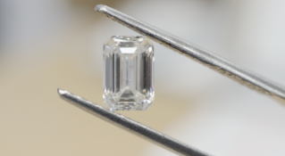 Emerald Cut 1.00 Carat ( Natural Diamond ) G Colour I1 Clarity