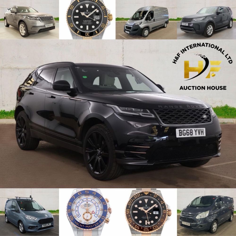 ** Commercial Vehicle & Luxury Car Event ** Range Rover Velar R Dynamic HSE 2018 - Rolex Yacht Master II 2021 - Over 50+ Lot's - Don't Miss Out