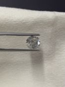 Round Brilliant Cut 2.01 Carat ( Natural ) Diamond H I3 Clarity