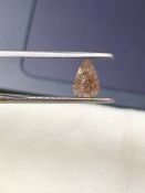 Pear Cut 1.01 Carat ( Natural ) Diamond Fancy Light Pink I1